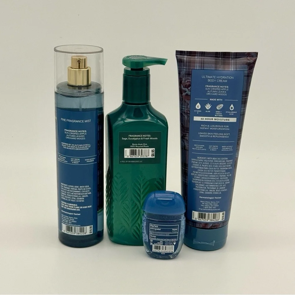 Bath and Body Works Sweater Weather Body Spray Lotion Soap Gift Set NWT